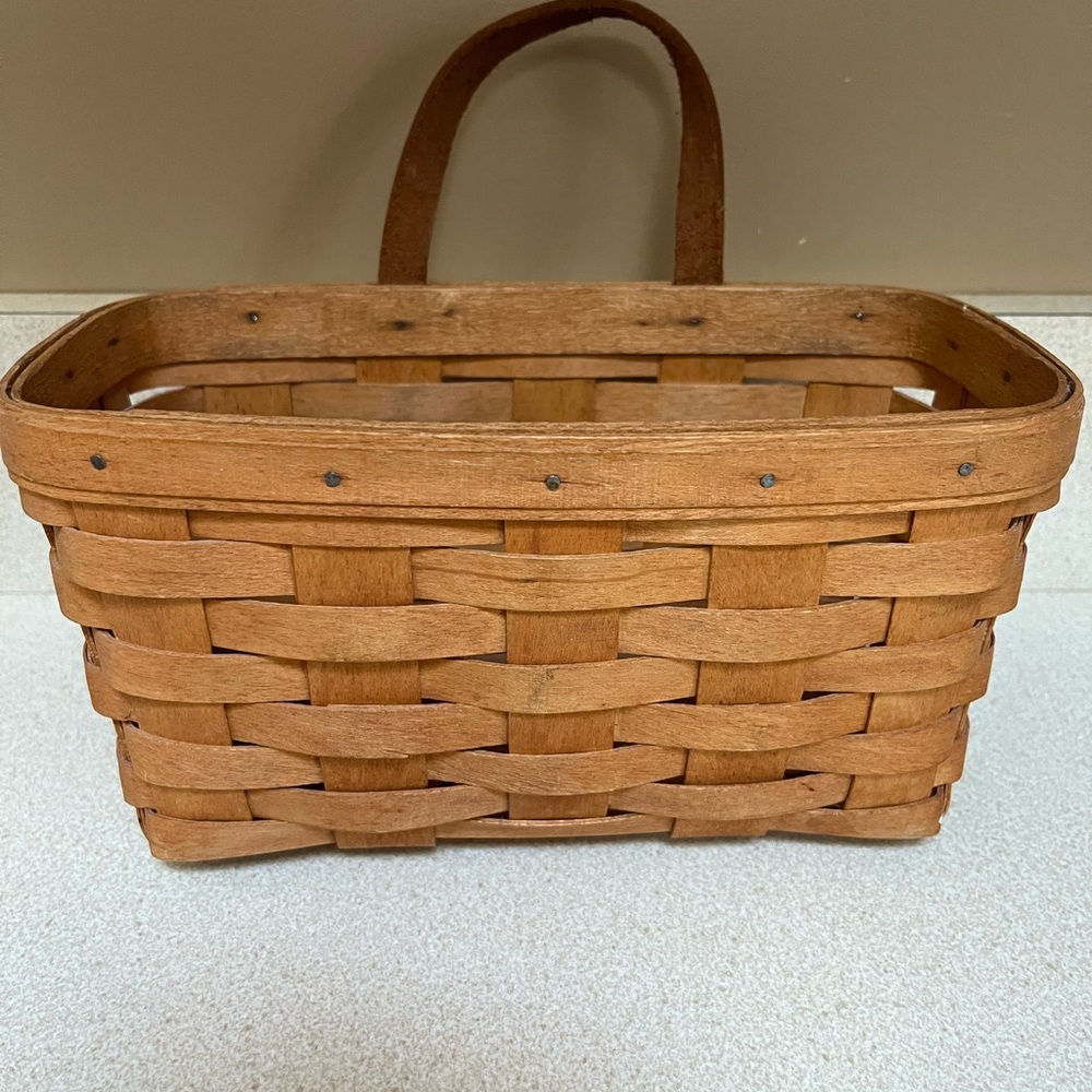 Woven Brown Basket with Handle